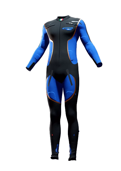 EMSi bionic intravehicular suit worn by astronaut — electrical muscle stimulation system for microgravity countermeasures